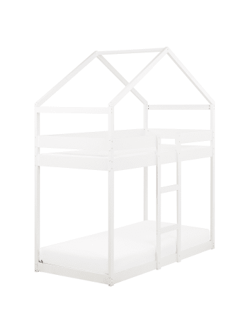 Beliani Hochbett LABATUT in Weiß - (W) 92 x (H) 230 x (L) 206 cm