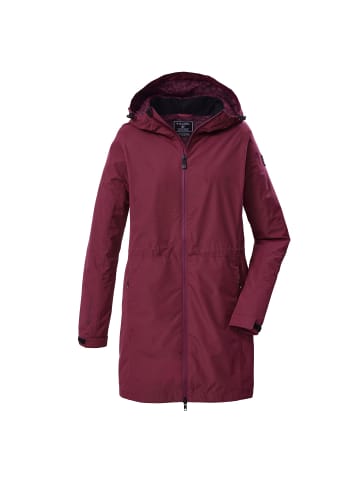Killtec Parka / Funktionsparka Wasserdicht mit Kapuze in rot