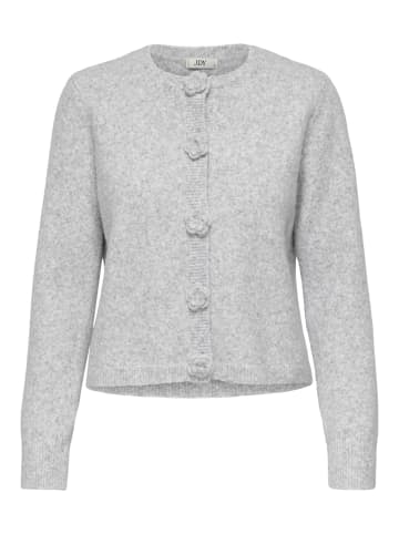 JDY Strickjacke in Light Grey Melange