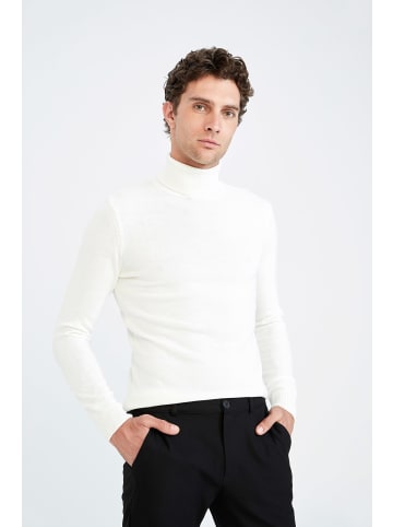 DeFacto Rollkragenpullover SLIM FIT in Ecru