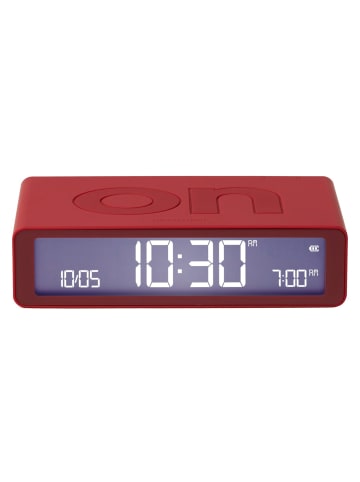 Lexon Digital-Wecker Flip Classic Rot