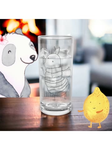 Mr. & Mrs. Panda Wasserglas Hummel flauschig ohne Spruch in Transparent