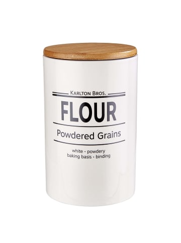Butlers Vorratsdose KARLTON BROS. Mehl 4er-Set in Weiß