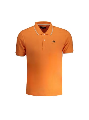 La Martina Orange Baumwoll-Polohemd