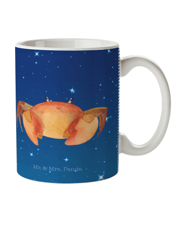 Mr. & Mrs. Panda Kinderbecher Sternzeichen Krebs ohne Spruch in Sternenhimmel Blau