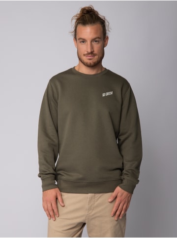 wat? Apparel Sweatshirt Go Green in Khaki