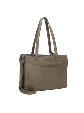 Cowboysbag Elston Schultertasche Leder 34 cm in olive