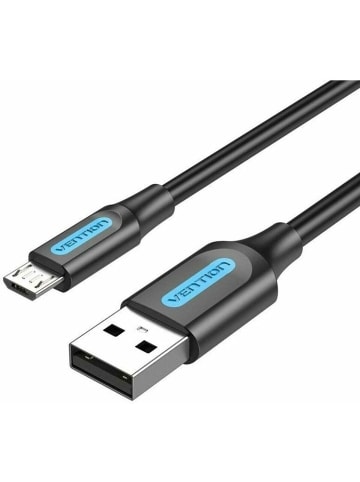 Wisam® 3A Schnell-Ladekabel Micro-USB Quick Charge 0.25m schwarz