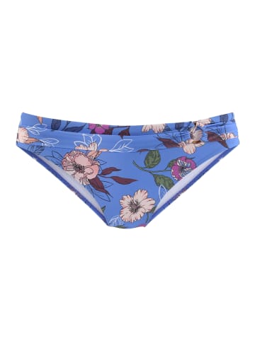 S. Oliver Bikini-Hose in blau-bedruckt