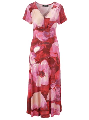 Aniston SELECTED Midikleid in rot-rosa-pink-dunkelrot-beige-rost-lila