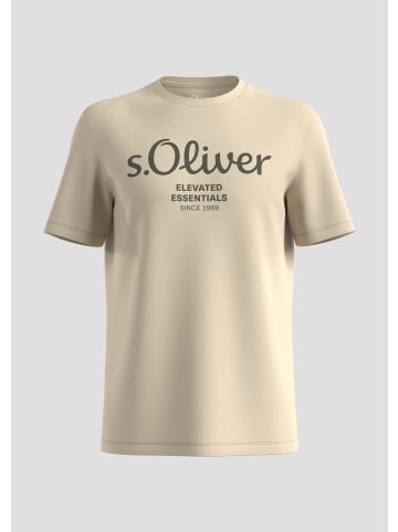s.Oliver T-Shirt kurzarm in Beige