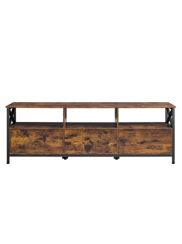 VASAGLE TV-Schrank Daxton in Braun-Schwarz - (B)40 x (H)50 x (T)147 cm