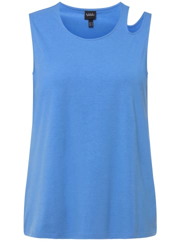 Ulla Popken Strick-Top in stahlblau