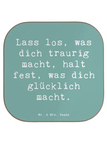 Coaster Spruch Verluste betrauern und loslassen... in Meeresbrise