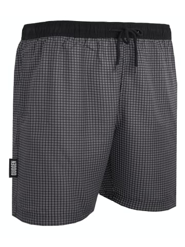 GUGGEN MOUNTAIN Badehose Kariert in Grau