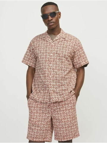 Jack & Jones Kurzarm FreizeitHemd für Herren in braun