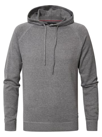 Petrol Industries Feinstrick Hoodie in Grau