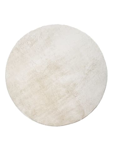 KADIMA DESIGN Teppich Kurzflor waschbar Unifarben Wohnzimmer in Creme