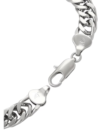 faina Women Curb Chain Link Bracelet in Silver