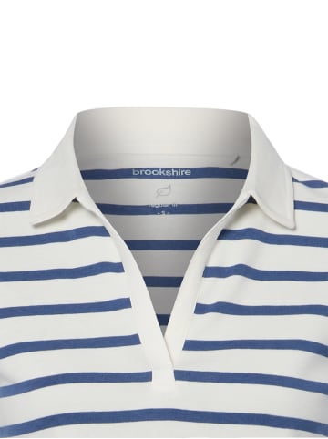 brookshire Langarmshirt in ecru blau