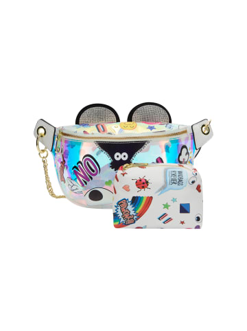 myMo Women 2-In-1 Tote Bag Set in White Multicolor