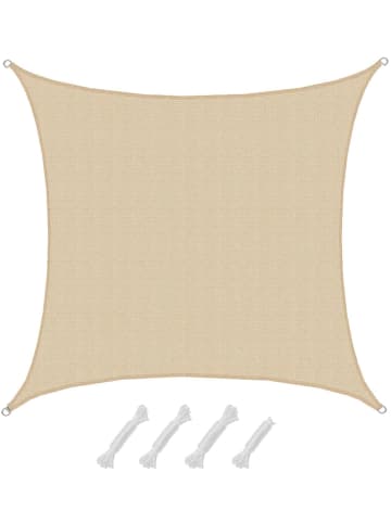 AMANKA Sonnensegel White Sands 500 x 500cm in beige