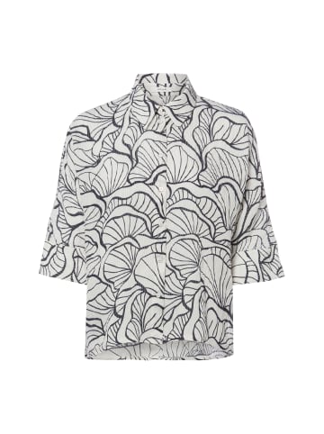 OPUS Bluse Fashell in ecru schwarz