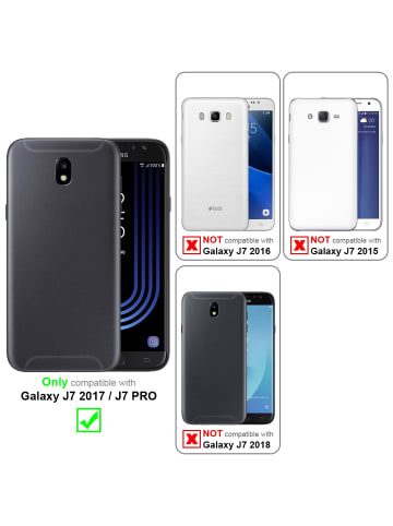 cadorabo Handykette für Samsung Galaxy J7 2017 Hülle in SCHWARZ