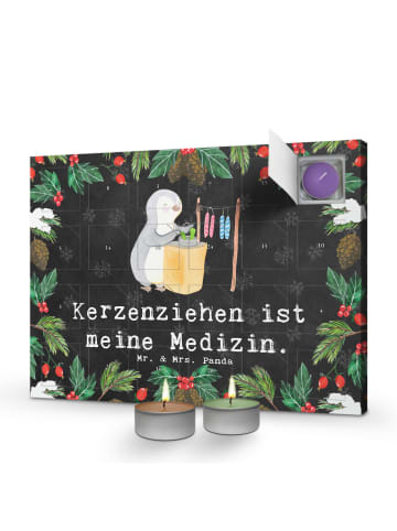 Mr. & Mrs. Panda adventskalender kerzen Pinguin Kerzenziehen mit... in Kreidetafel