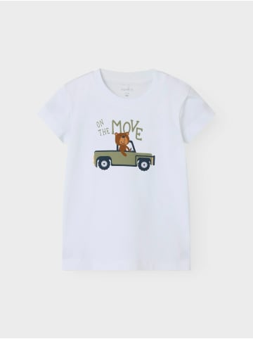 name it T-Shirt mit Print "Move" in Weiß