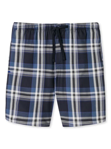 Schiesser Pyjamahose Bermuda - Mix + Relax in Dunkeblau