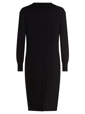 CARTOON Strickkleid mit Kragen in Schwarz