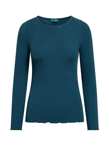 TOOCHE Langarmshirt "Azure Elegance" in petrol