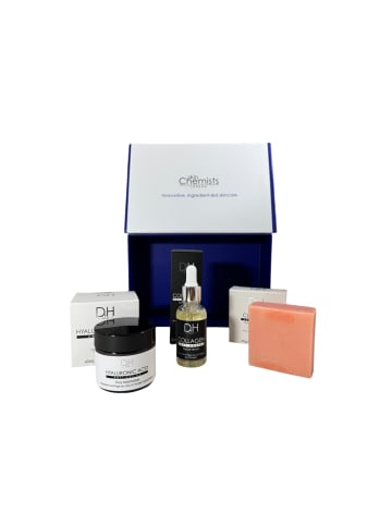 skinChemists 3tlg Kollagen + Hyaluronsäure Hautverjüngend Hautpflege-Geschenkset