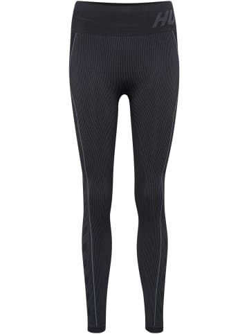 Hummel Leggings Hmlte Christel Seamless Mw Tights in BLACK/ASPHALT MELANGE