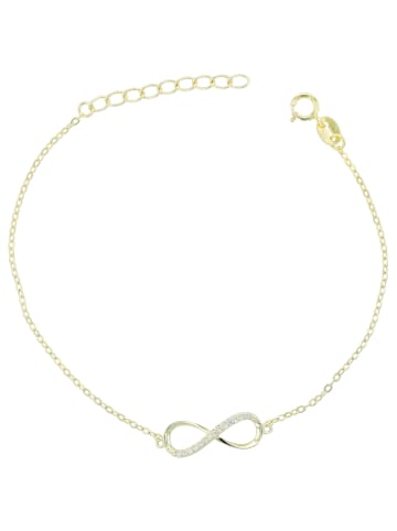 Adeliás Damen Anhänger – Unendlichkeitszeichen Anhänger aus 925 Silber in gold