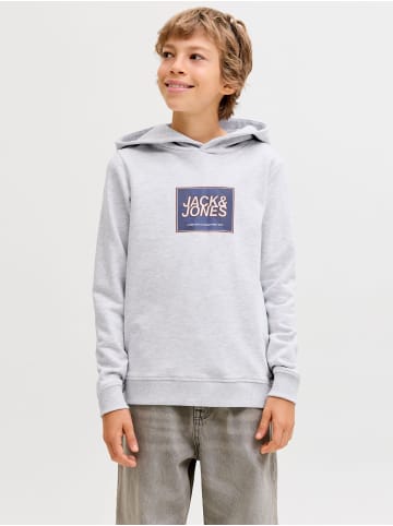 JACK & JONES Junior Kapuzenpullover in White Melange