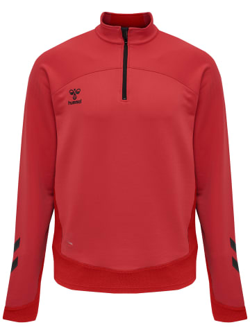 Hummel Halbreißverschluss Sweatshirt Hmllead Herren in TRUE RED