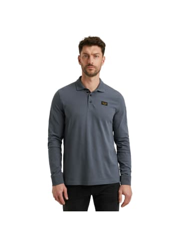 PME Legend Poloshirt LONG SLEEVE POLO AMERICAN CLASSIC in Blau