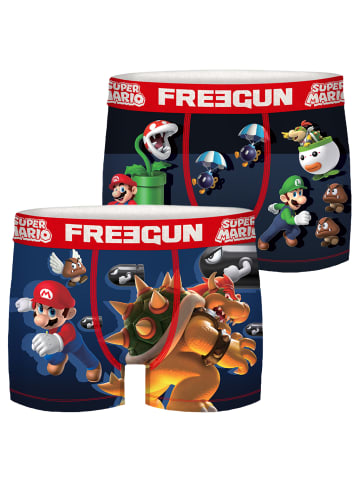 Freegun Trunk Freegun Super Mario Herren Boxershorts 2er Pack in Mehrfarbig