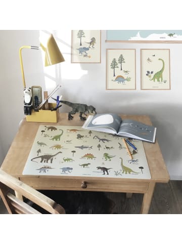 Cover-your-desk.de  Schreibtischunterlage – “Dino ABC“ – aus Premium Vinyl – 60 x 40 cm