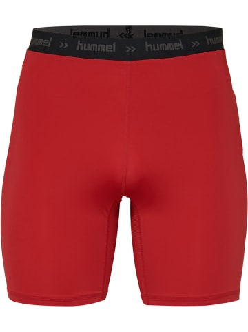 Hummel Enge Shorts Hml First Performance Tight Shorts in TRUE RED