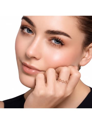 Steel_Art Eleganter Ring Damen Pilus rose goldfarben in rosegoldfarben