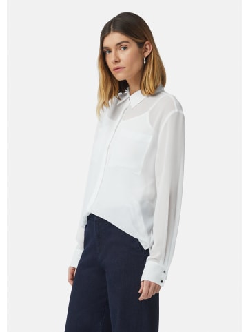 comma Bluse langarm in Weiß