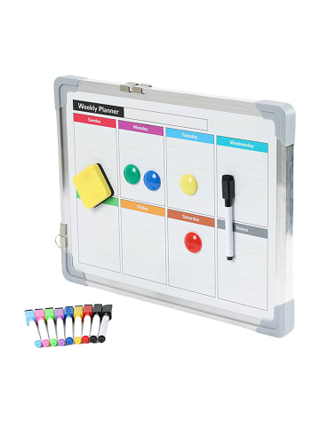 relaxdays Whiteboard "beidseitig" in Weiß - (B)40 x (H)30 cm