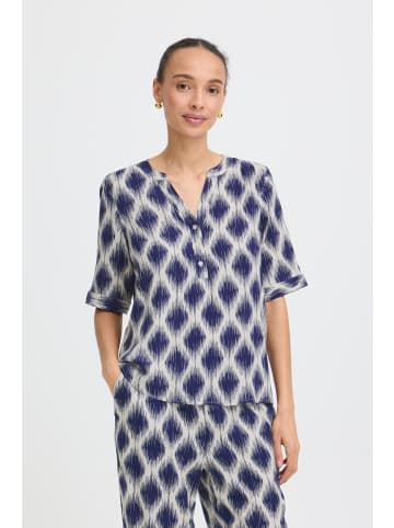 b. young Kurzarm-Bluse BYMMJOELLA Regular fit in OGEE IKAT MED BLUE