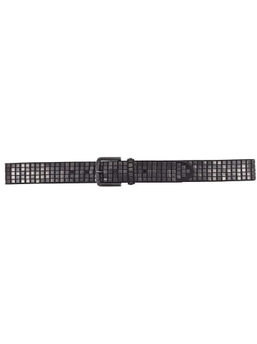 b.belt Quinn Nietengürtel Leder schwarz