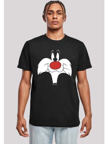 F4NT4STIC T-Shirt Looney Tunes Sylvester Big Face in schwarz
