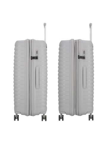 D&N Travel Line 4500 4 Rollen Trolley L 75 cm mit Dehnfalte grey