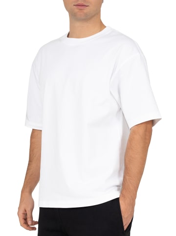 Reichstadt Reichstadt Regular Fit T-Shirt Herren Shoulder Drop 25RS071 White 3XL